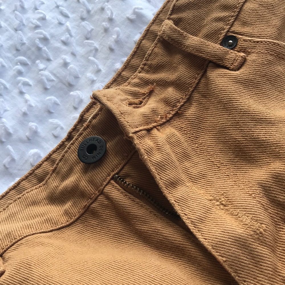 Tan High Rise Shorts - Picture 4 of 4